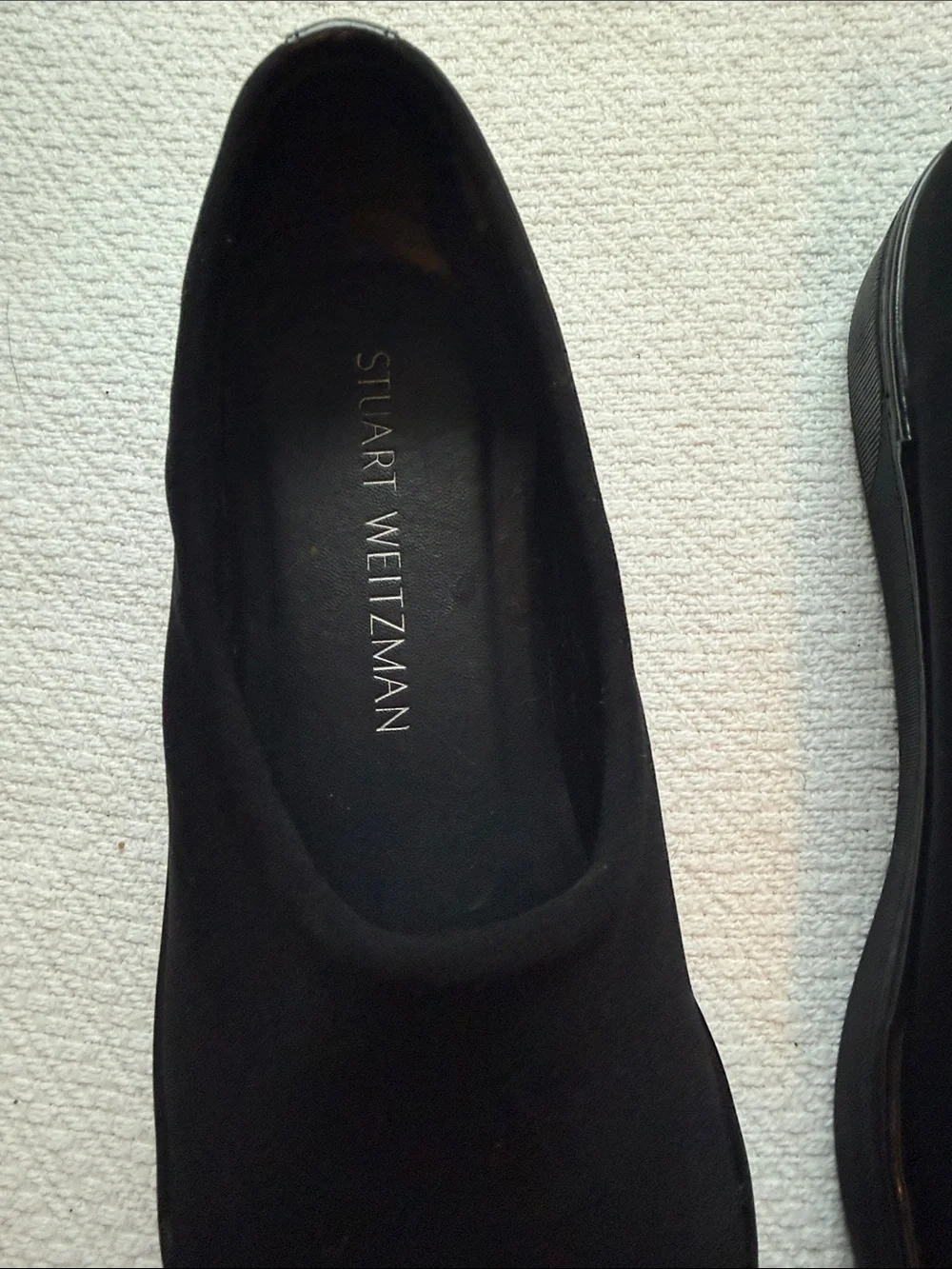 Stuart Weitzman Black Women's Slip-On Loafers size 8.5